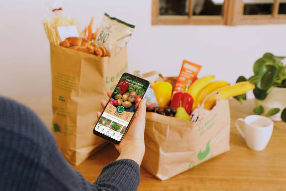App des Lebensmittelonlinehändlers Farmy 