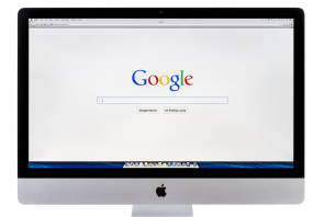 Google-Webseite auf einem Mac 
