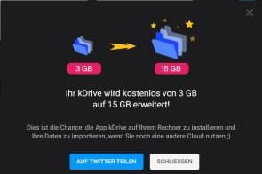 kostenloses kDrive-Upgrade