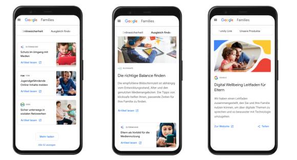 Google-Sicherheitsthemen auf einem Smartphone