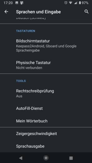 Android-Tastatur-Einstellungen