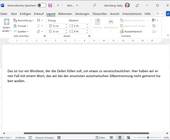 Screenshot Word-Beispieltext