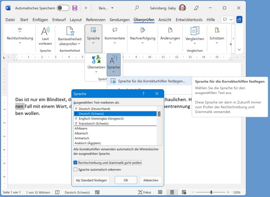 Word und LibreOffice Writer Dieses Wort nicht trennen