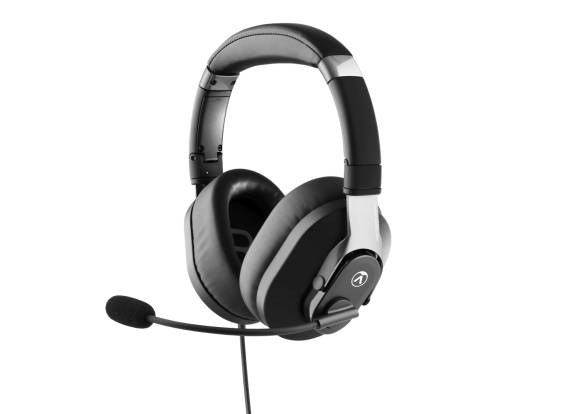 Das Headset PB17 mit ausgeklapptem Mikrofon 