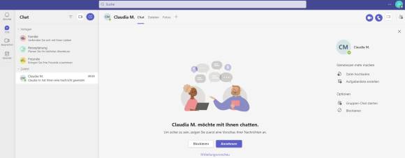 Webversion Microsoft Teams Privat