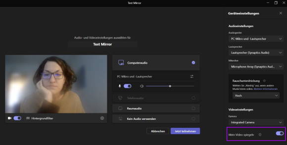 Microsoft Teams Desktop-App 