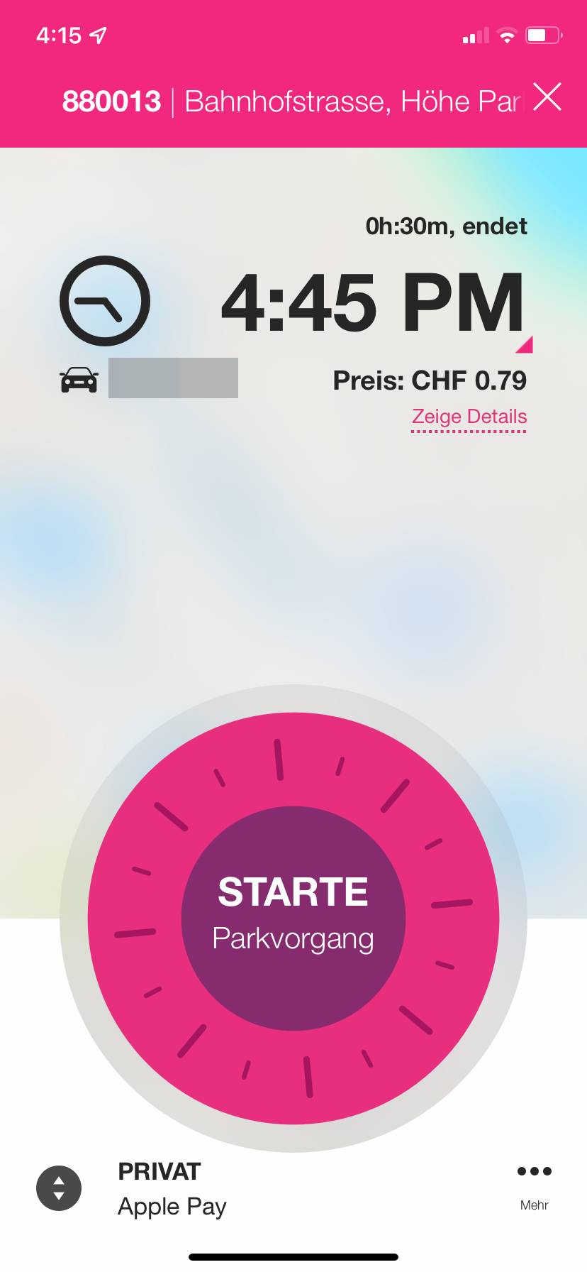 Das bieten die Parkuhren-Apps in der Schweiz 