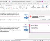 Der Kombi-Screenshot vergleicht das alte und neue Kommentarformat in Word