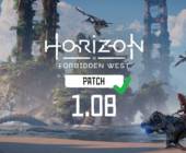Banner des 1.08-Patches zum Horizon-Game