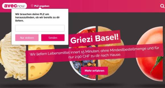 Avec-Now-Webseite begrüsst mit "Griezi Basel" 
