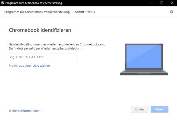 Erweiterung: Chromebook identifizieren