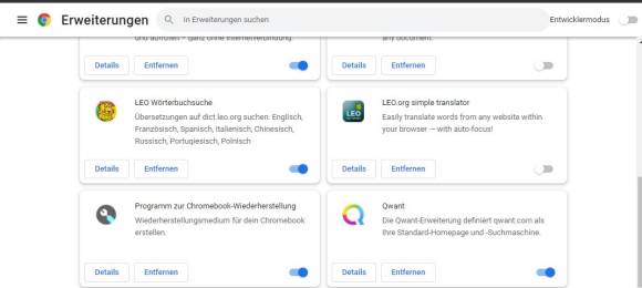 Chrome-Erweiterungen