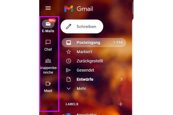 Gmail auf dem Smartphone 