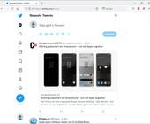 Screenshot von Twitter im Webbrowser