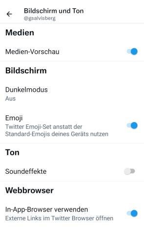 Screenshot mit der gesuchten Einstellung