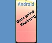 Symbolbild mit Android-Smartphone, dessen Display 