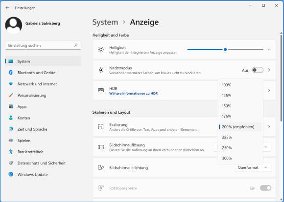 Screenshot der beschriebenen Einstellung unter Windows 11