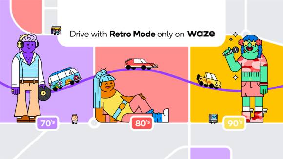 Retro-Feeling mit Waze 