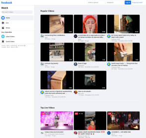 Screenshot von Facebook-Videos