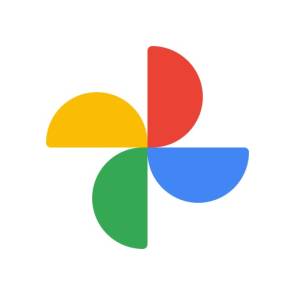 Das Google-Fotos-Logo sieht ein wenig aus wie ein buntes Windrad 