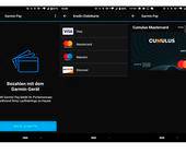 Screenshots aus der Garmin-Pay-App