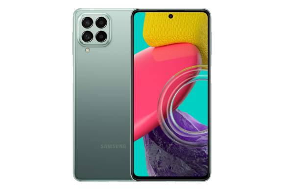Vorder- und Rückseite des Samsung Galaxy M53 5G 