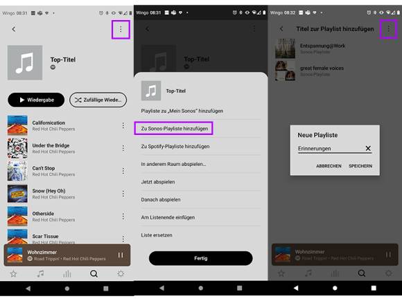 Sonos-App für Android 