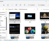 Verschiedenartige Bilddateien in der Vorschau im Datei-Explorer