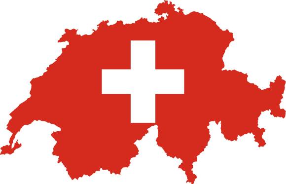 Umrisse der Schweiz 