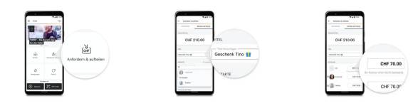 Twint App Rechnung aufteilen