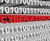 Symbolbild aus Nullen und Einsen und dem Begriff Cyber Attack