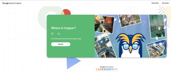 Google-Banner «Where is Hopper?» 