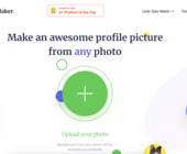 Screenshot der Profile Picture Maker Webseite