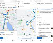Screenshots aus Google Maps für Android