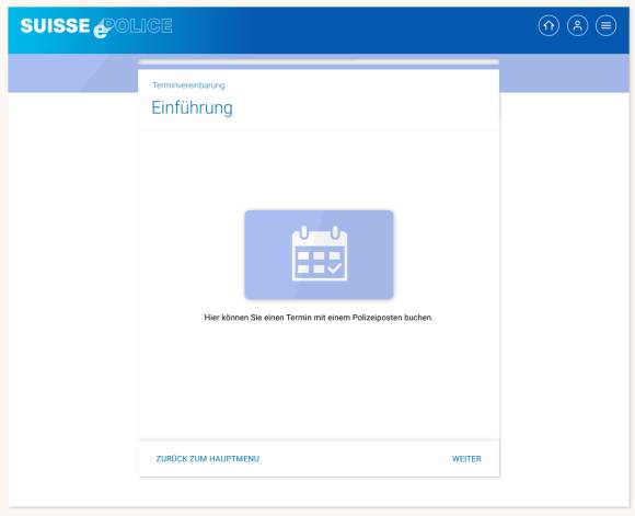 Terminvereinbarung auf der Webseite