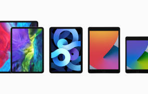 Hier sind mehrere verschieden grosse Tablets abgebildet, offenbar iPads 