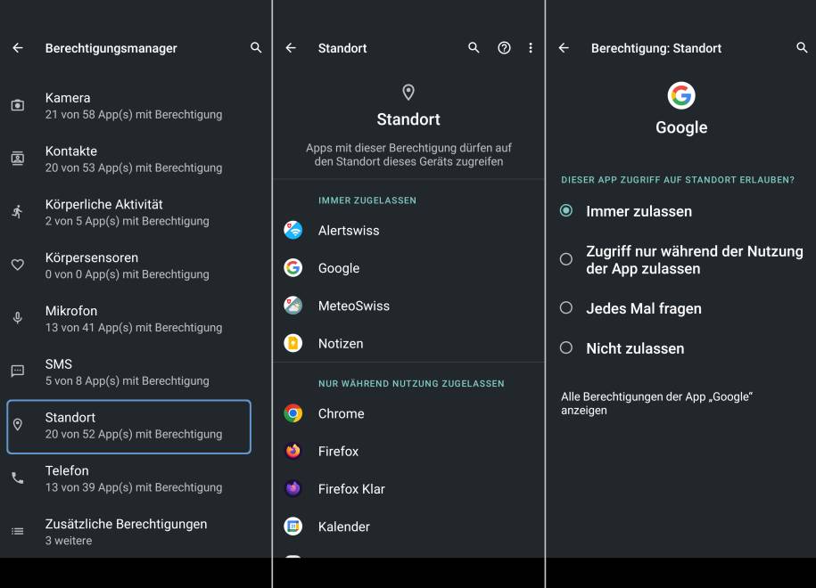 Android Welche Apps haben StandortZugriff? pctipp.ch