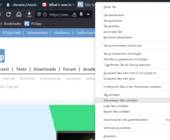 Das Tab-Kontextmenü im Webbrowser Vivaldi