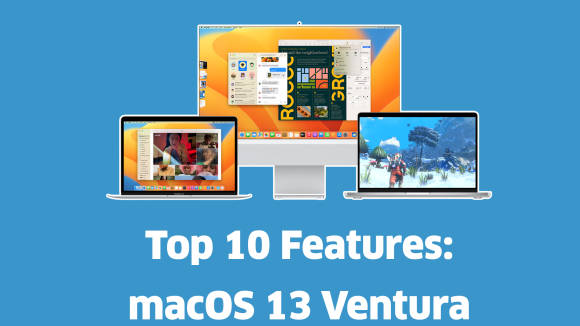 Banner zu MacOS 13 Ventura zeigt verschiedene Macs 