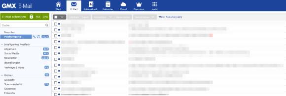 GMX-Mailkonto im Browser 