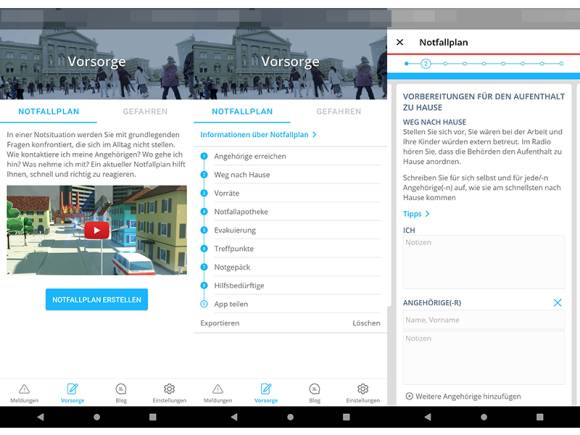 Alertswiss App für Android 