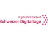 Schriftzug der Schweizer Digitaltage (in Rot auf Weiss)