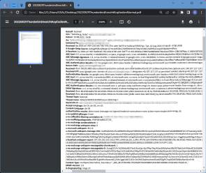 Mailausdruck in ein PDF Dutzenden überflüssigen Kopfzeilen Mailausdruck in ein PDF Dutzenden überflüssigen Kopfzeilen