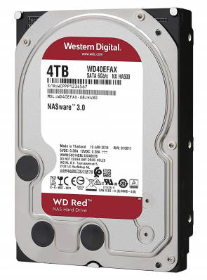 Eine Harddisk (WD red) mit 4 TB Speicherplatz