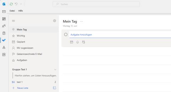 Die To-Do-Funktion mit "Mein Tag"