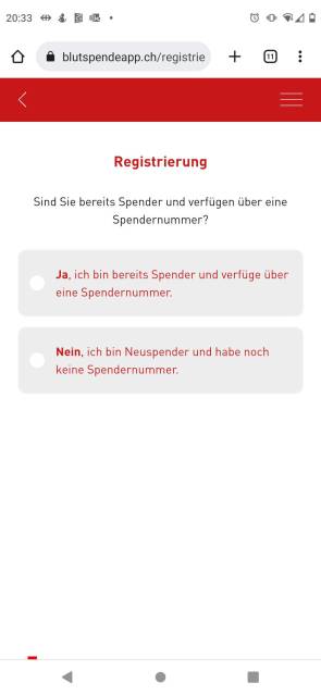Blutspende-App SRK Zürich