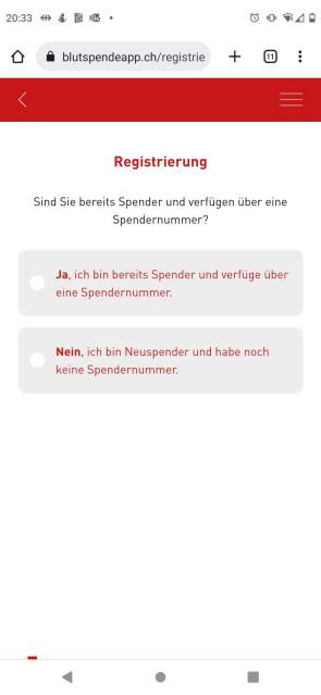 Blutspende-App SRK Zürich