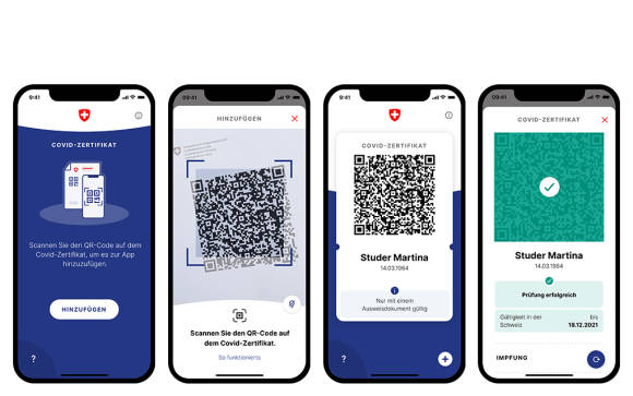 Die COVID-Zertifikats-App 