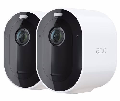 Zwei Arlo Pro 4 Spotlight Überwachungskameras