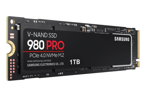 Ein SSD-Riegel des Typs Samsung 980 Pro